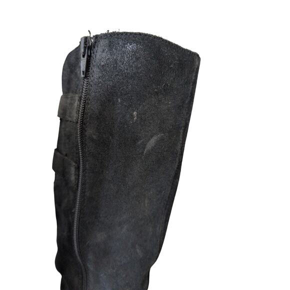 Born Bley Boot Black Suede Size 6.5 - Picture 2 of 8